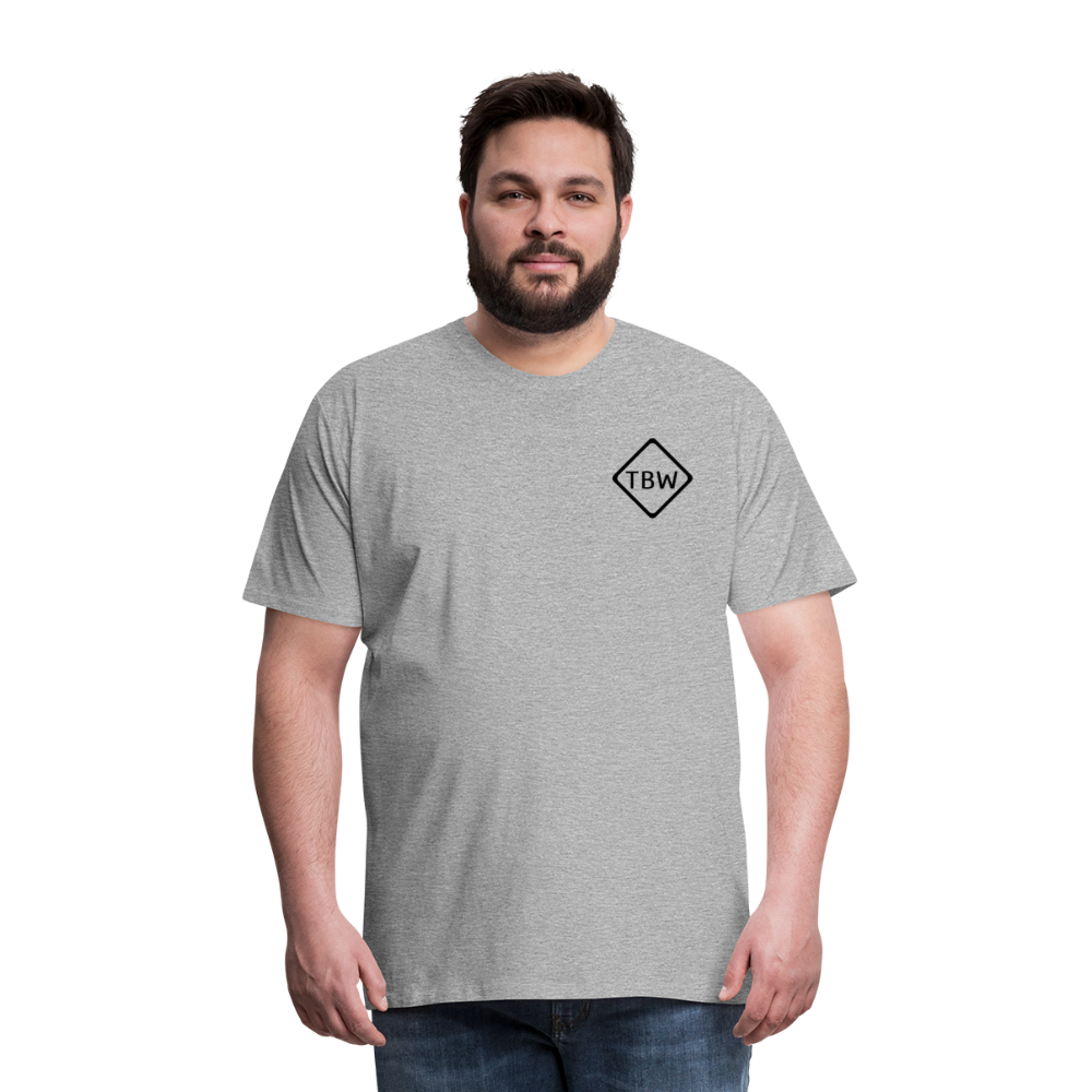Not All Who Wander Men's Premium T-Shirt - heather gray