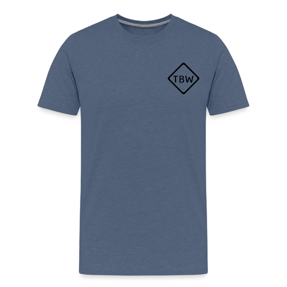 Not All Who Wander Men's Premium T-Shirt - heather blue