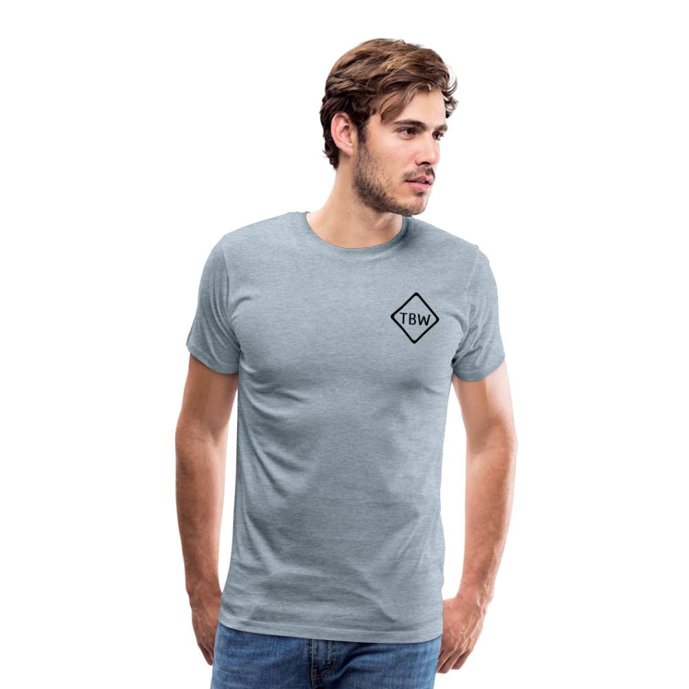 Not All Who Wander Men's Premium T-Shirt - heather ice blue