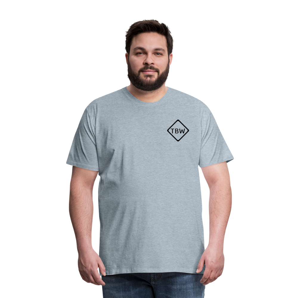Not All Who Wander Men's Premium T-Shirt - heather ice blue