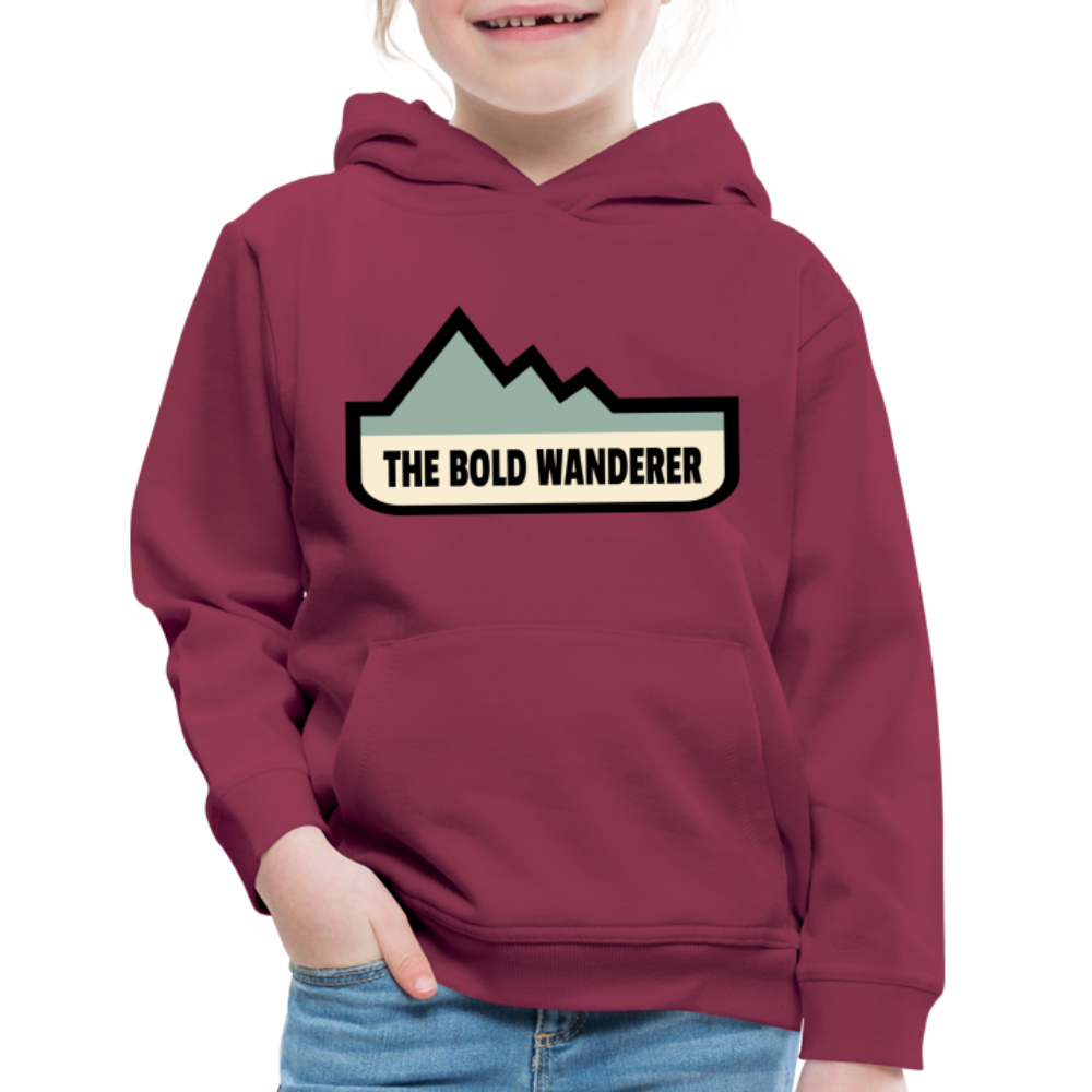 Kids‘ Bold Color Hoodie - burgundy