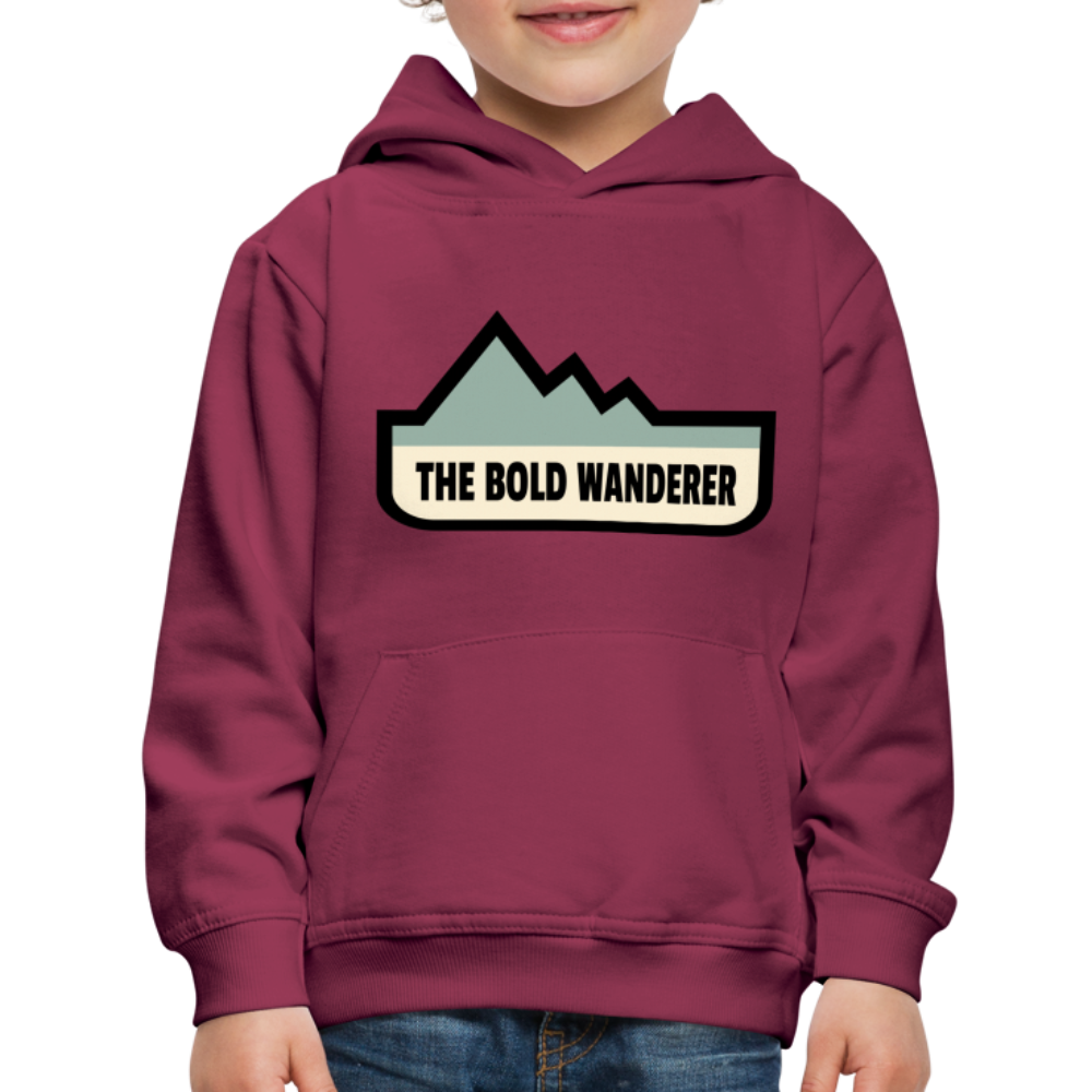 Kids‘ Bold Color Hoodie - burgundy