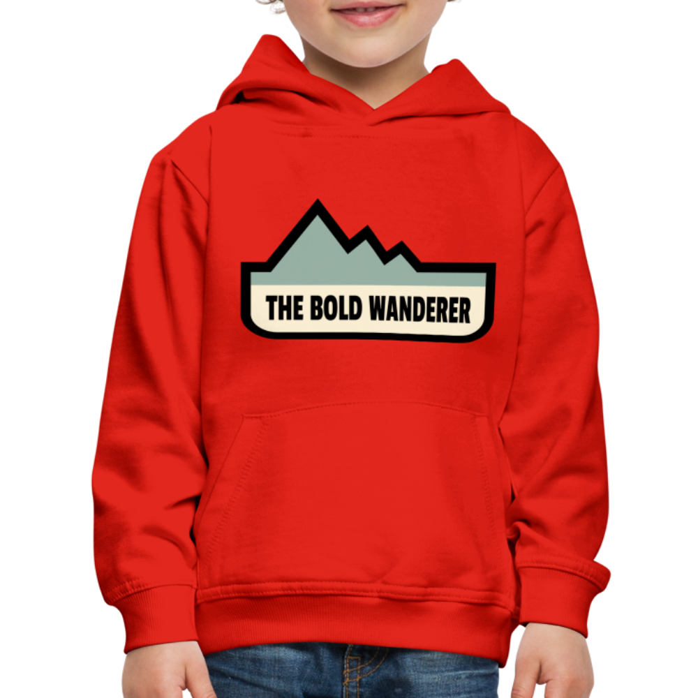 Kids‘ Bold Color Hoodie - red