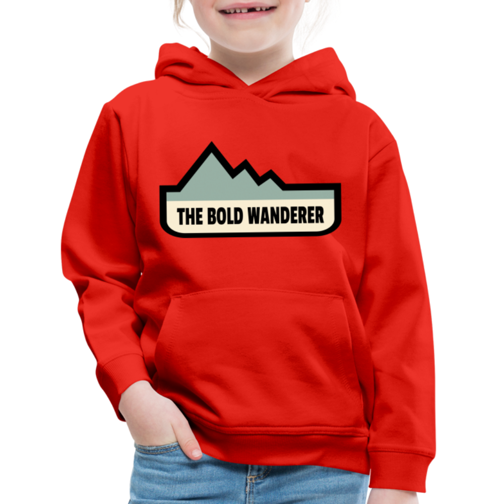 Kids‘ Bold Color Hoodie - red