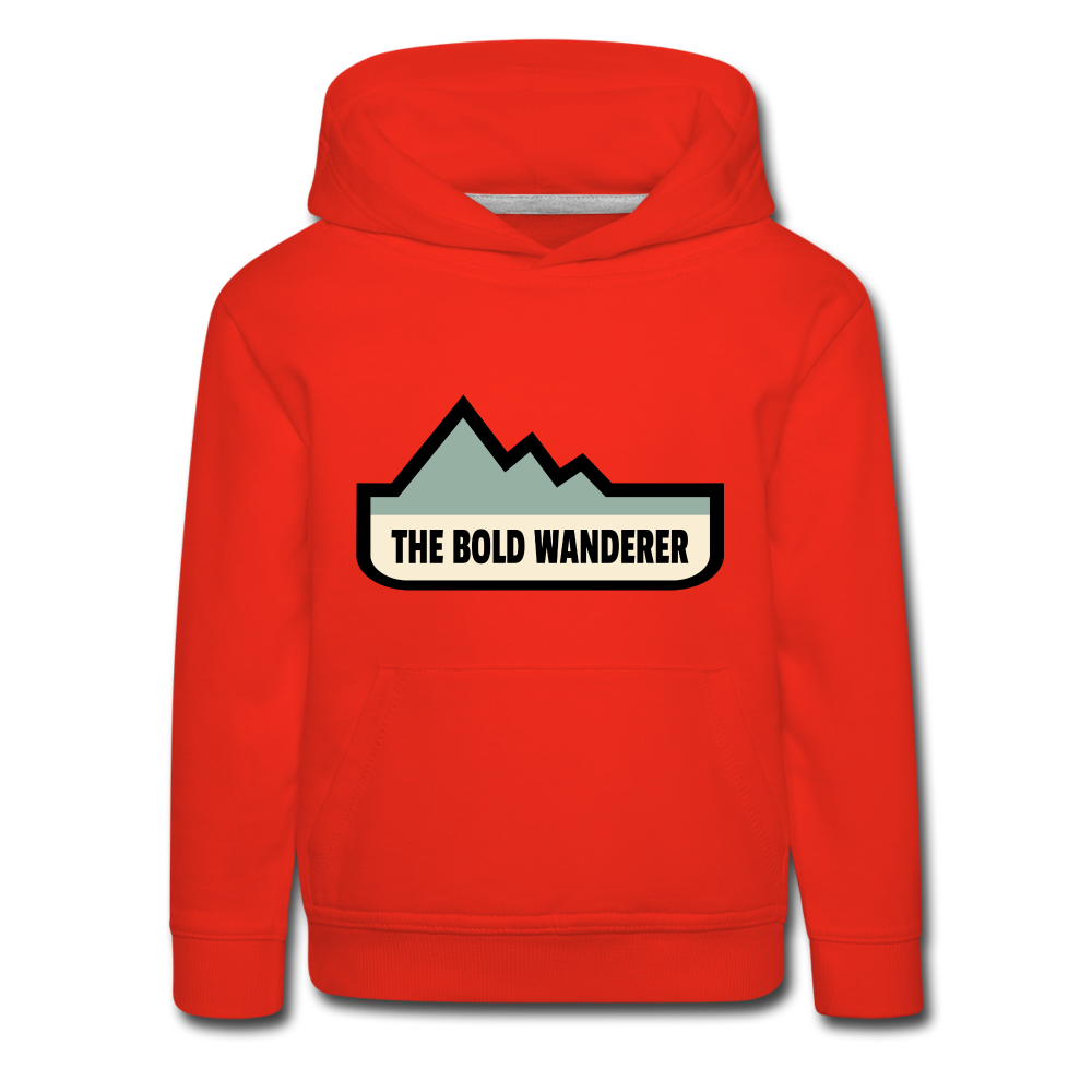 Kids‘ Bold Color Hoodie - red