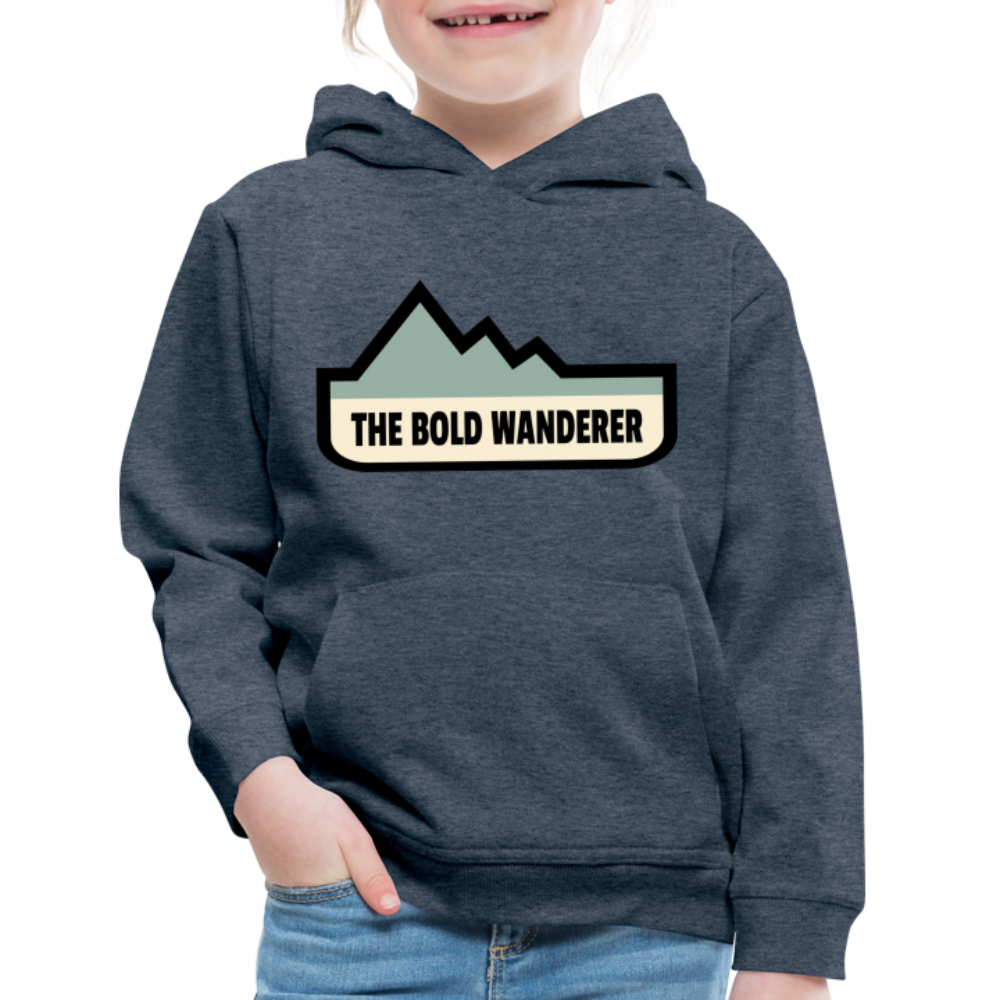 Kids‘ Bold Color Hoodie - heather denim