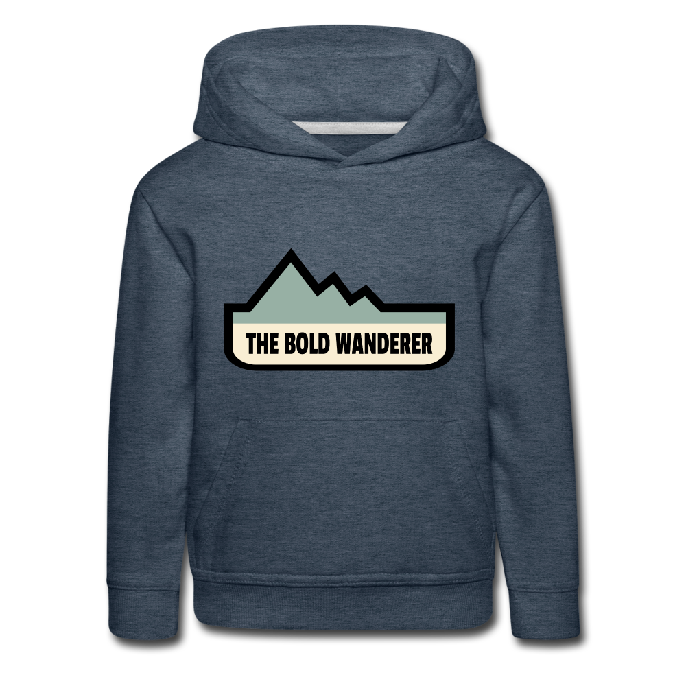 Kids‘ Bold Color Hoodie - heather denim