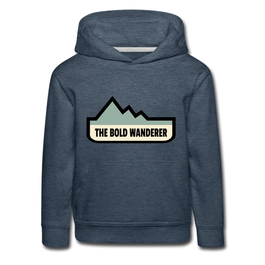 Kids‘ Bold Color Hoodie - heather denim