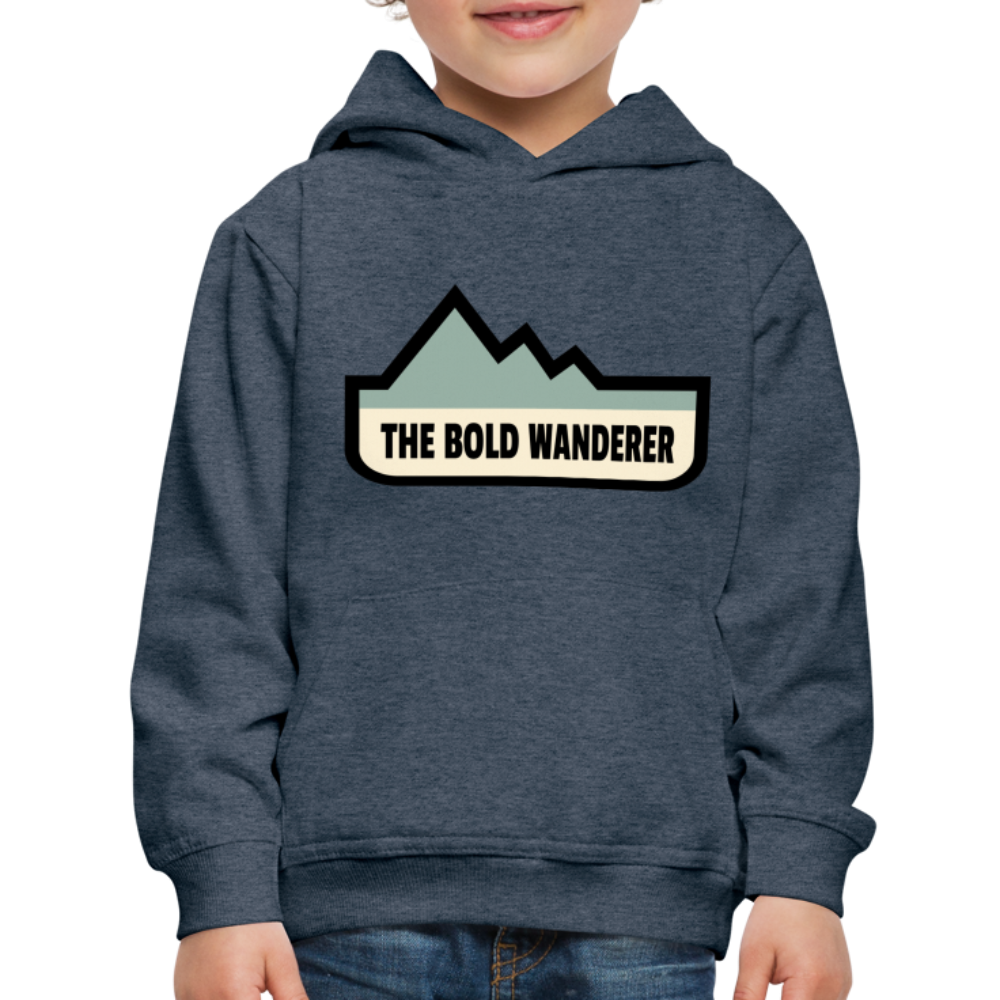 Kids‘ Bold Color Hoodie - heather denim