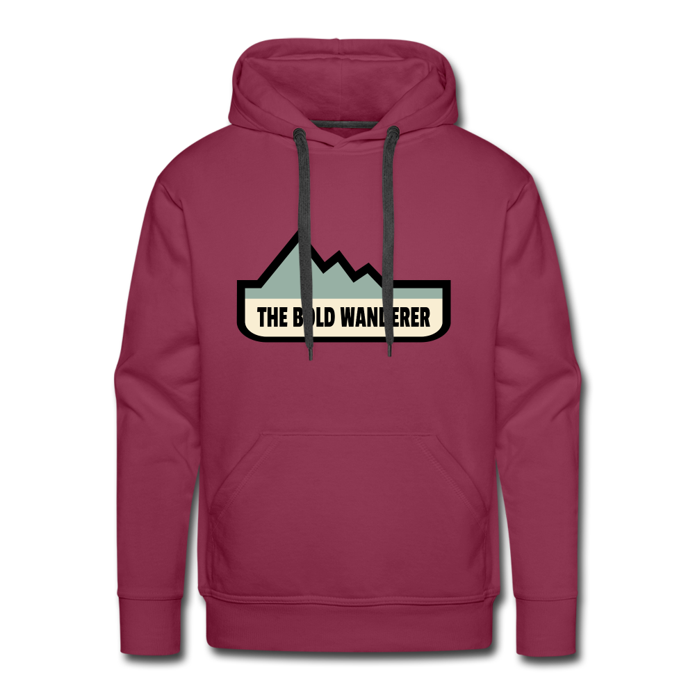 Bold Color Hoodie - burgundy