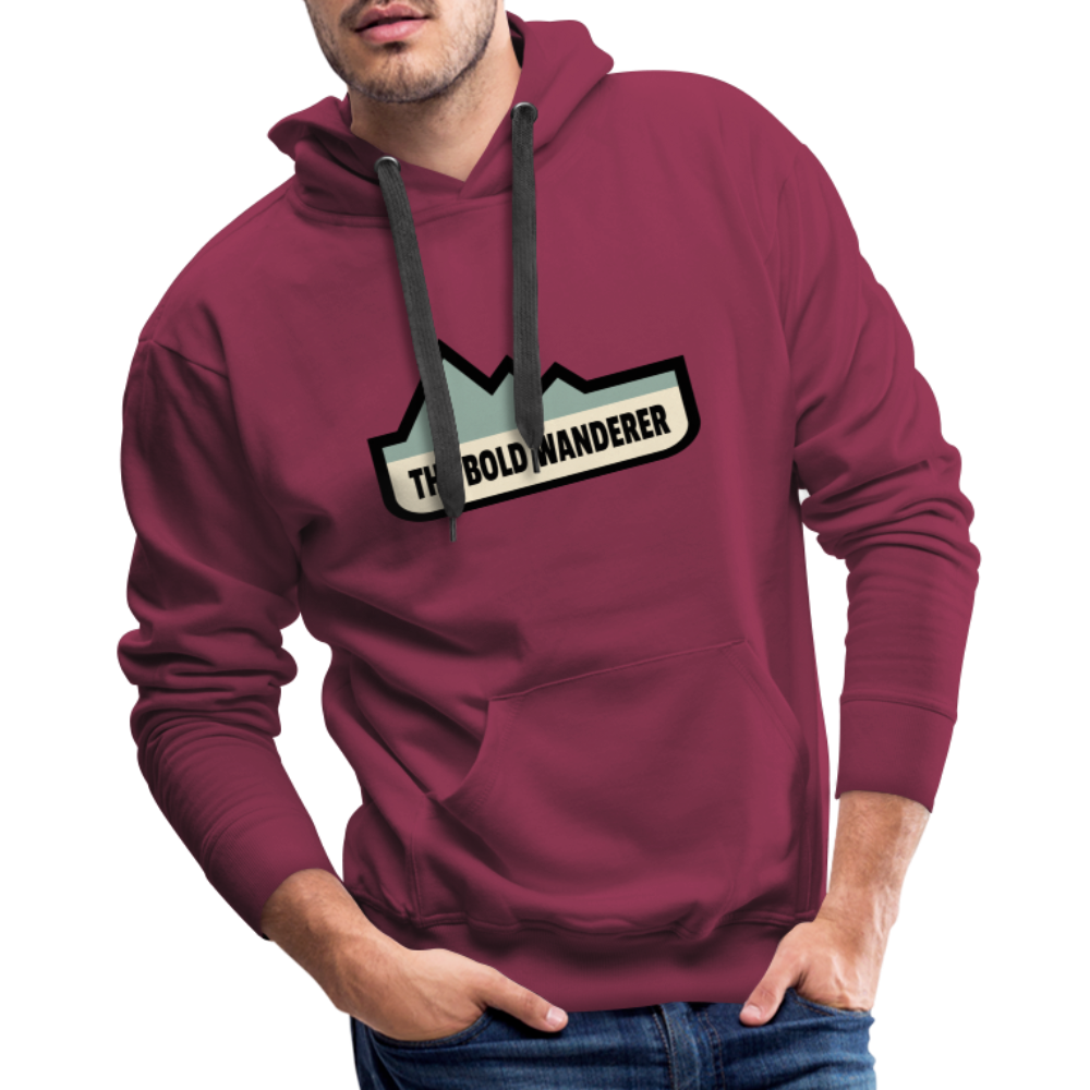 Bold Color Hoodie - burgundy