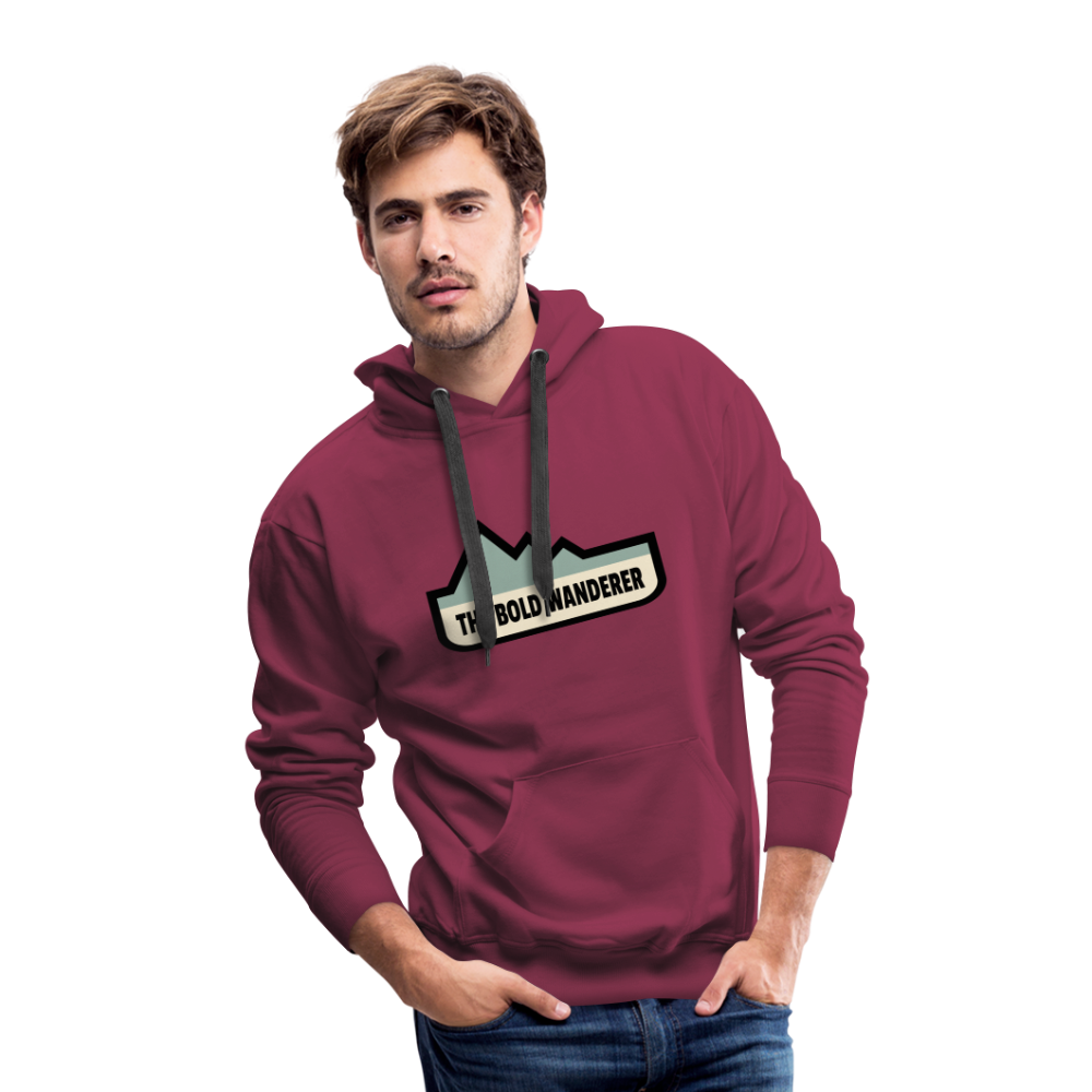 Bold Color Hoodie - burgundy