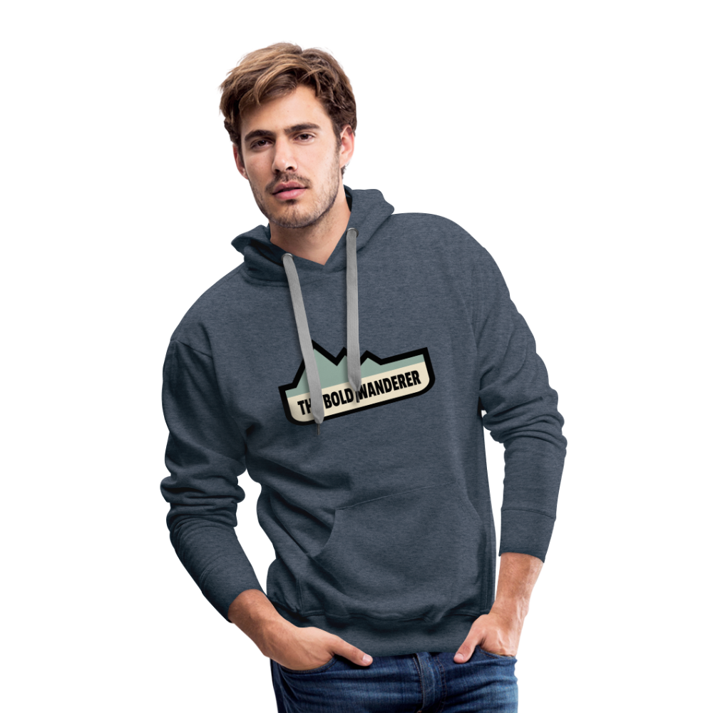 Bold Color Hoodie - heather denim