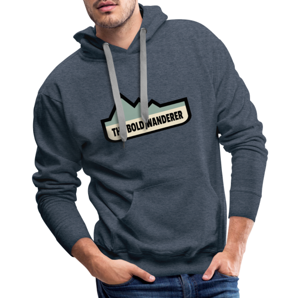 Bold Color Hoodie - heather denim