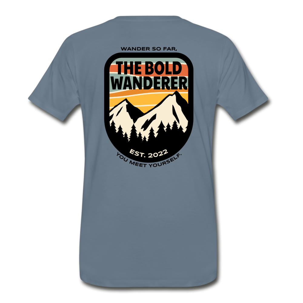 Bold Mountains - steel blue