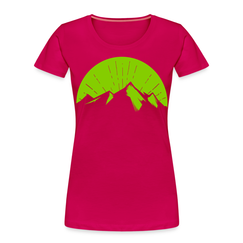 Women’s Mountain T-Shirt - dark pink