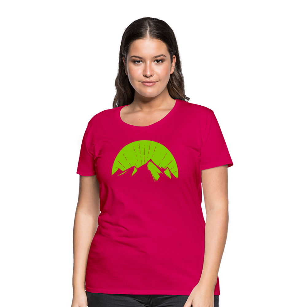 Women’s Mountain T-Shirt - dark pink