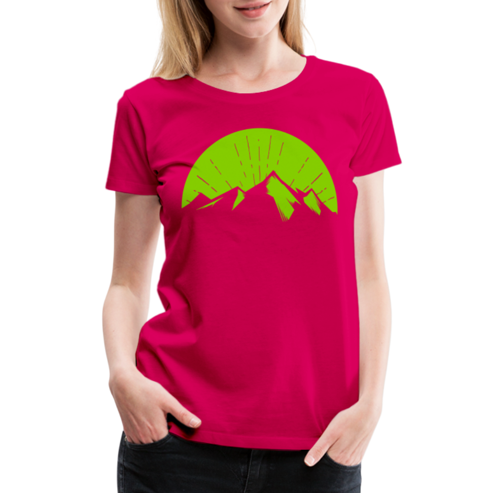 Women’s Mountain T-Shirt - dark pink