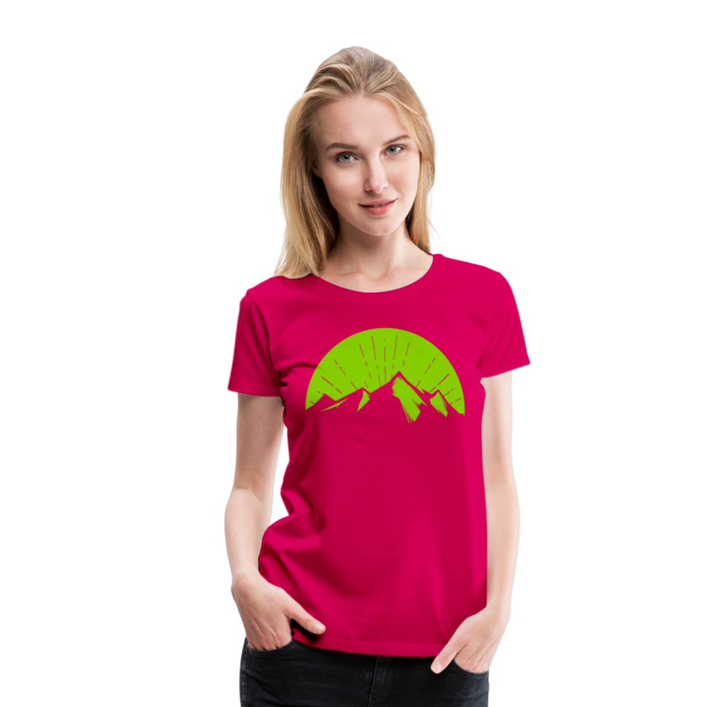 Women’s Mountain T-Shirt - dark pink