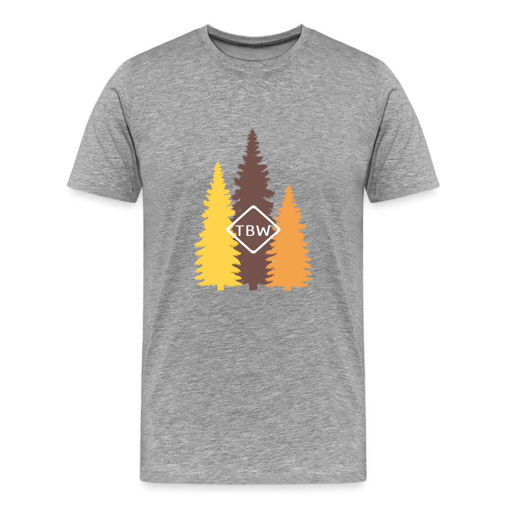 Men's Premium Fall Logo T-Shirt - heather gray