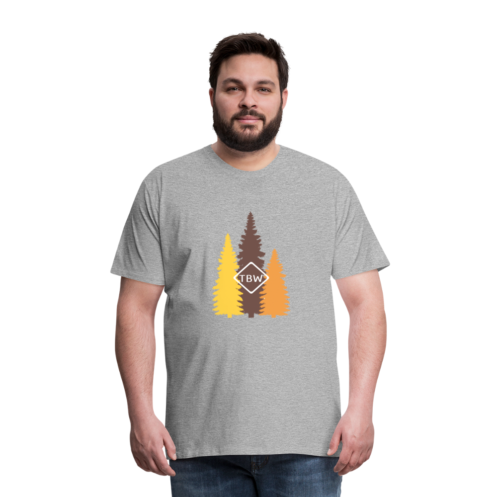 Men's Premium Fall Logo T-Shirt - heather gray