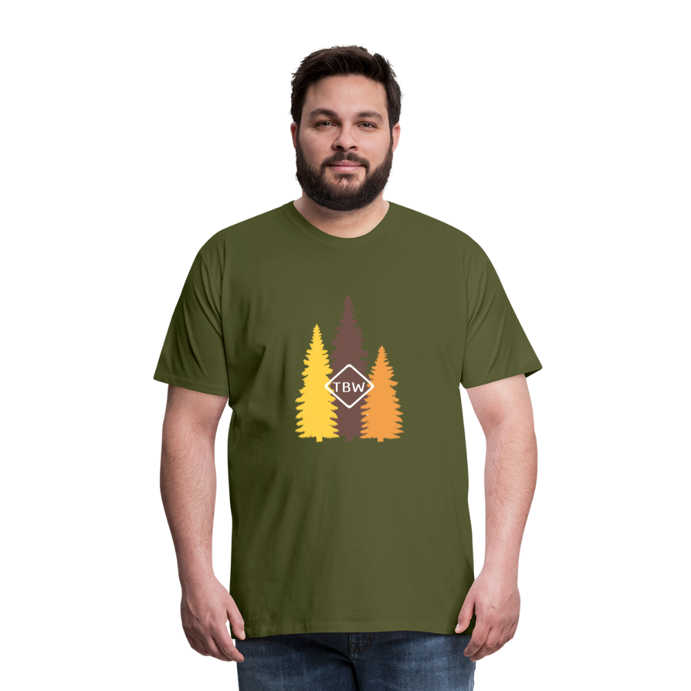 Men's Premium Fall Logo T-Shirt - olive green